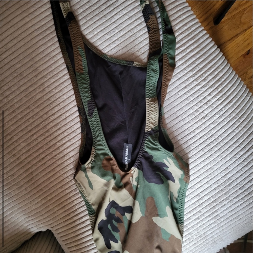 Like New Norma Kamali Camo Swimsuit - Picture 4 of 5